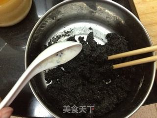 南瓜黑芝麻汤圆的做法步骤:6