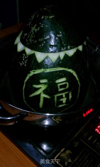 冬瓜盅火锅的做法步骤:7