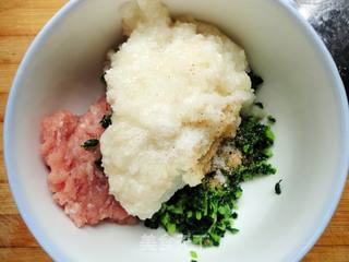 肉糜青菜山药黄金卷的做法步骤:4