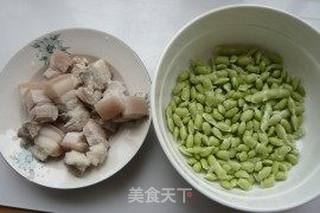 毛豆烧五花肉的做法步骤：3