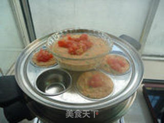 西红柿蒸蛋的做法步骤:15