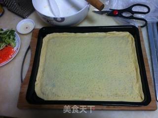 培根&香蕉双拼披萨的做法步骤:11