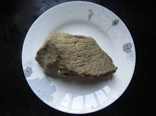 辣酱拌牛肉的做法步骤:5