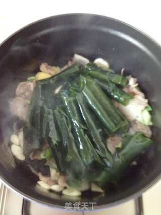 五花肉酥海带的做法步骤:7