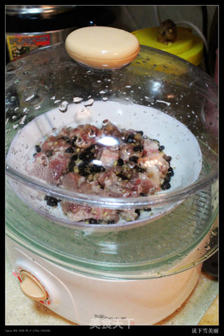 美味拌饭------豆豉蒸排骨的做法步骤:3
