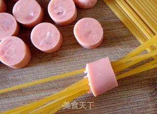 黑椒茄汁灯笼意面的做法步骤:3
