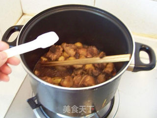 板栗酱烧鸡腿---【金格勒酱】试用的做法步骤:8