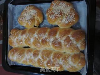 椰香辫子包的做法步骤:8