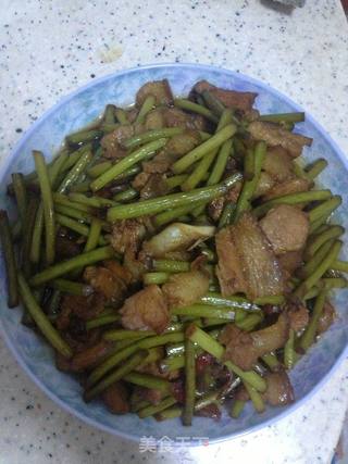 蒜苗炒肉片的做法步骤:6