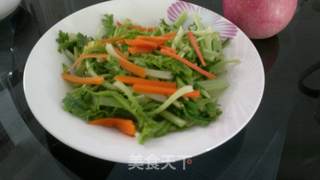 凉拌萝卜缨的做法步骤:3
