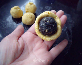 南瓜黑芝麻汤圆的做法步骤:5