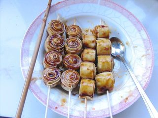 烤出好滋味——孜然酱香豆皮卷的做法步骤:4