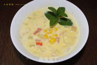 用料十足的玉米浓汤的做法步骤:9