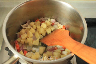 用料十足的玉米浓汤的做法步骤:4