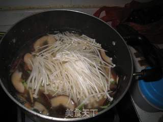 肉片野菌羹的做法步骤：6