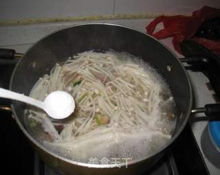 肉片野菌羹的做法步骤：7