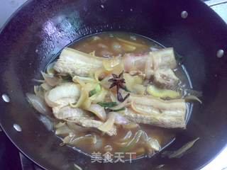 葱卤五花肉的做法步骤:6