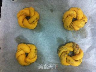 南瓜花环包的做法步骤:6