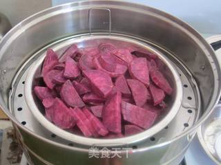 花生馅滴《紫薯芝麻球】的做法步骤：6