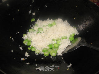 菜心粒鸡蛋炒饭的做法步骤:9
