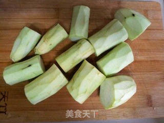 菊花茄子的做法步骤:2