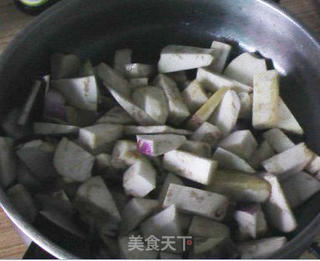 茄子彩带面的做法步骤:9