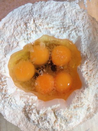 手擀意式黑珍珠面(一)黑珍珠城堡里的玫瑰花圃【传统的意式面】新鲜尝的做法步骤:7