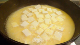 金沙玉米豆腐的做法步骤:10