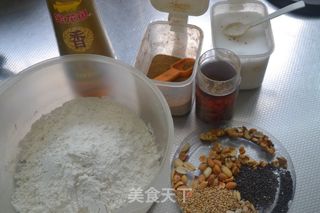 西安小吃【陕西五仁咸油茶】的做法步骤：1