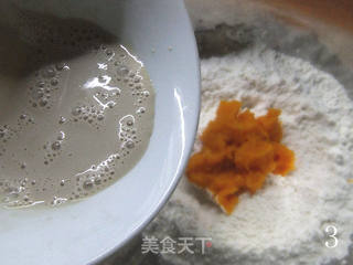 南瓜馒头的做法步骤:3