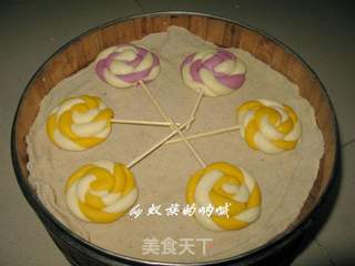 棒棒糖花卷的做法步骤:10