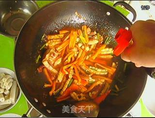 极品空心年糕炒鱿鱼!的做法步骤:5
