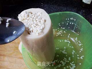 桂花蜜汁糯米藕的做法步骤:3