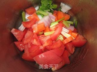 番茄蔬菜浓汤的做法步骤:3