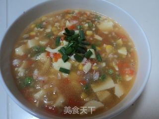 日式豆腐鲜蔬羹的做法步骤：9