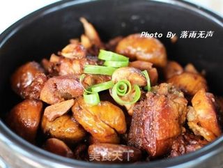 简便电压力锅版——板栗焖鸡腿的做法步骤:8