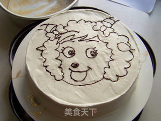 美羊羊生日蛋糕的做法步骤:15