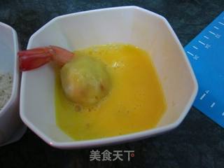 内香外酥——土豆虾球的做法步骤:8