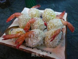 内香外酥——土豆虾球的做法步骤:10