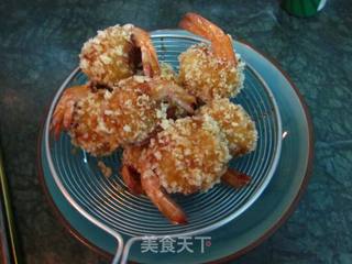 内香外酥——土豆虾球的做法步骤:12