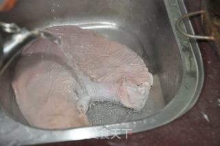 三色炒猪肚的做法步骤：3