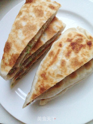 香葱肉饼的做法步骤:13