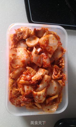 朝鲜辣白菜的做法步骤:7