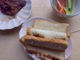【金格勒酱】:肥牛吐司卷的做法步骤:8
