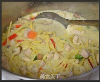 泰式绿咖喱鸡——Thai Green Curry Chicken的做法步骤:6
