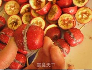 豆沙冰糖葫芦的做法步骤:7