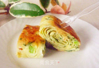 蛋饼卷的做法步骤:9
