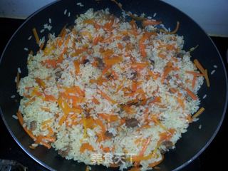 碎肉抓饭的做法步骤:7