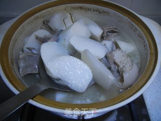 白萝卜羊肉煲的做法步骤：10