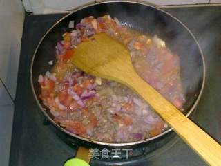 黑椒番茄牛肉意面的做法步骤:4